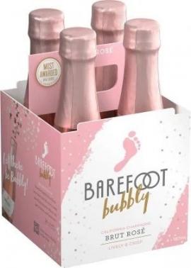 Barefoot - Bubbly Brut Rose NV (4 pack 187ml)